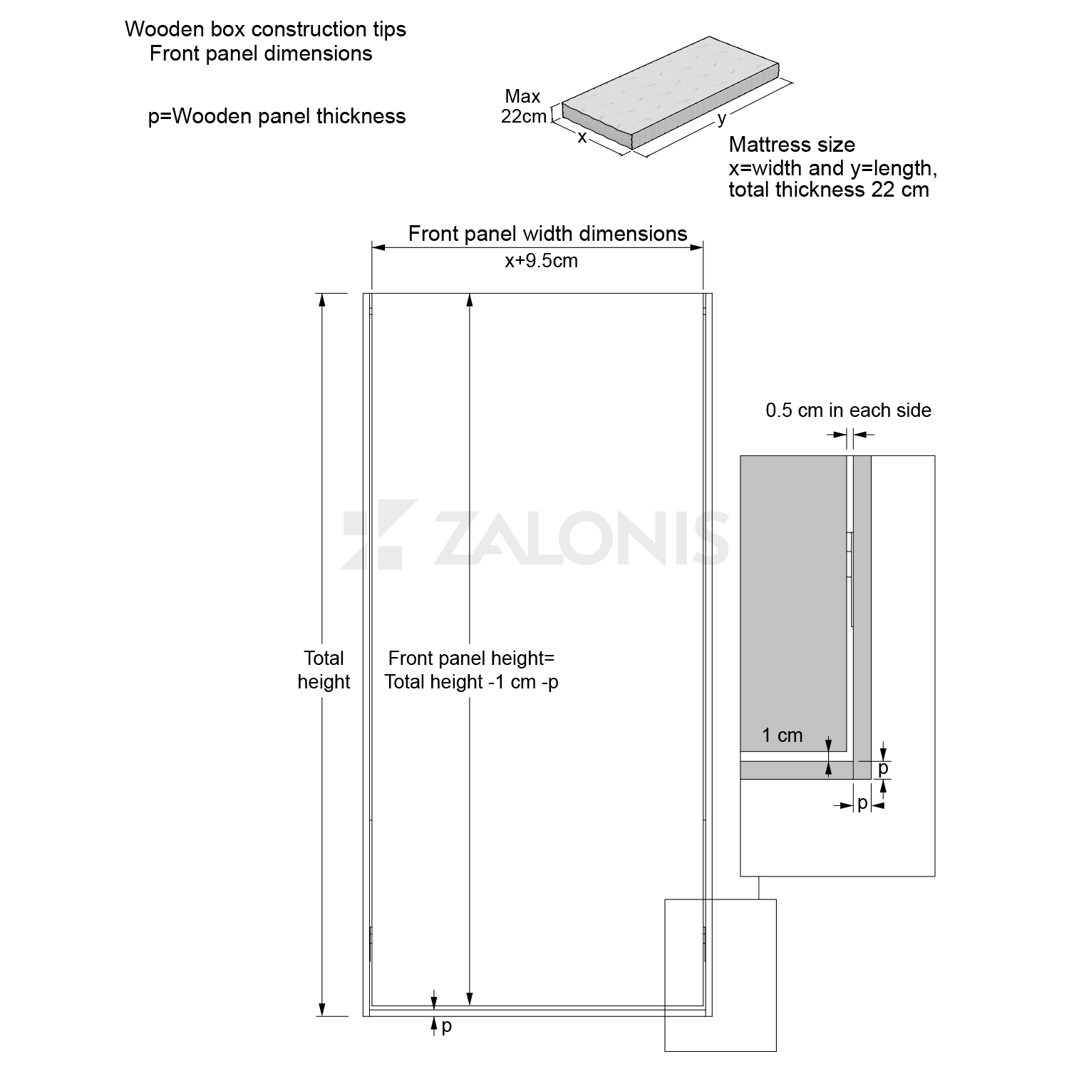 HORIZONTAL SINGLE WALL BED - MECHANISM AND LEG HORIZONTAL SINGLE WALL BED - MECHANISM AND LEG