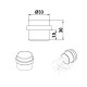 DOORSTOP D.30X30 / TRANSPARENT