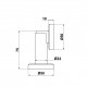 DOOR STOP MAGNETIC FOR HIGH GAP / MATT NICKEL
