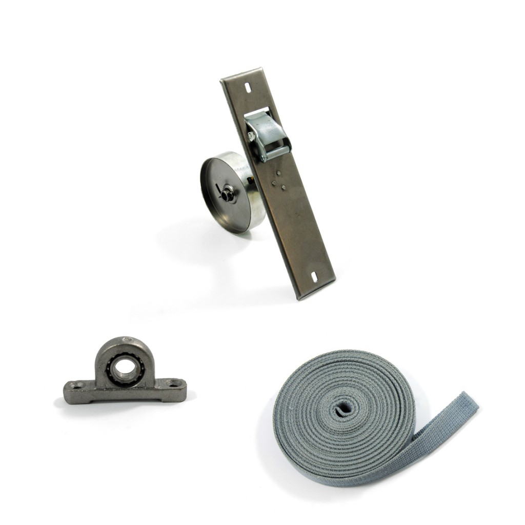 WINDOW WOODEN ROLLING SHUTTER MECHANISM WITH STRAP 