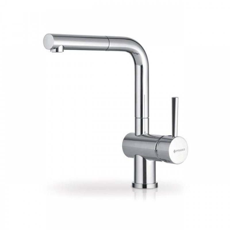 KITCHEN MIXER TAP PYRAMIS ALADIA / PULL OUT SHOWER / CHROME