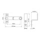 CABINET LATCH / CORNER HOLDER / INOX CATCHES AND LATCHES