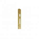 LEFT ANGLED STRIKE PLATE 30 BRASS / GOLD