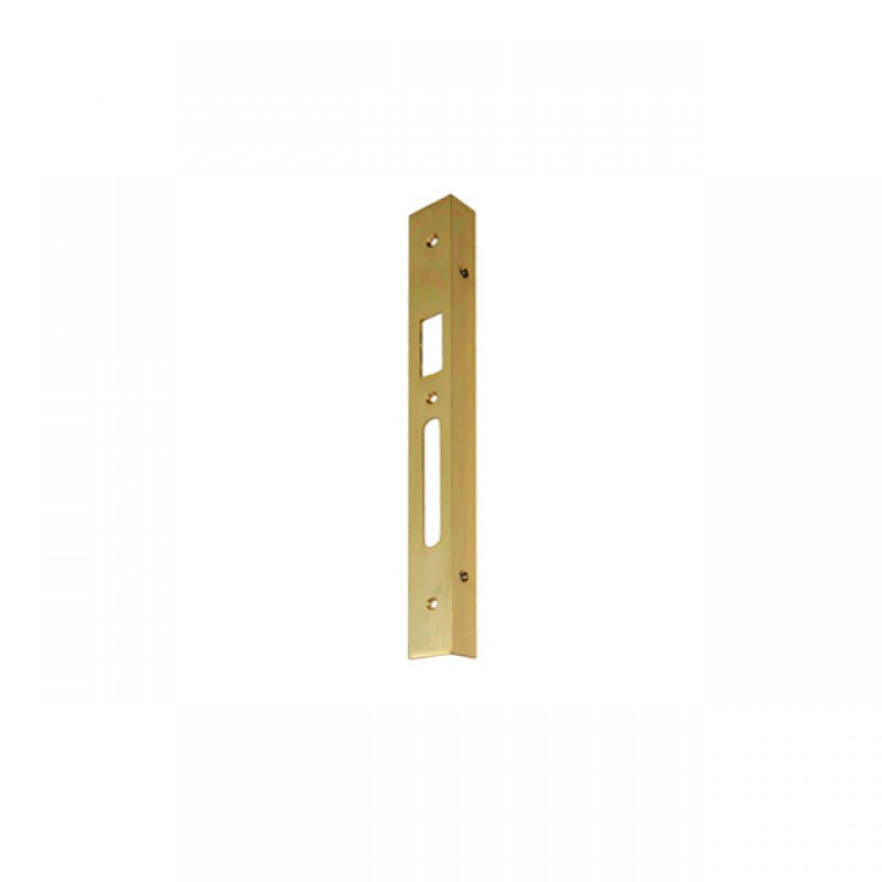 RIGHT ANGLED STRIKE PLATE 30 BRASS / GOLD