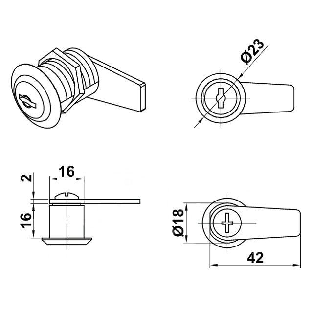 MAILBOX LOCKS 4Α