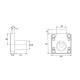 FURNITURE LOCK D.18x22mm / BODY OFFICE LOCKS SYSTEM MASTER KEY