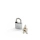 PADLOCK SHACKLE 30mm AMIG CHROME
