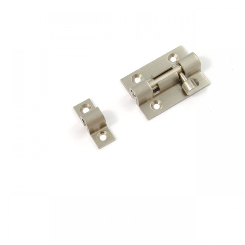 BRASS BARREL BOLT / MAT NICKEL BARREL BOLTS