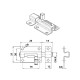 BARREL BOLT INOX 800 / MAT INOX