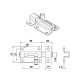 BARREL BOLT INOX 800 / MAT INOX