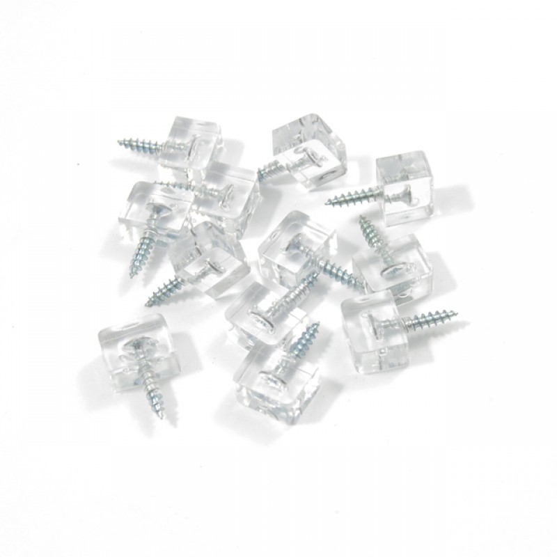 SCREW-IN SHELF SUPPORT / TRANSPARENT SHELF SUPPORTS
