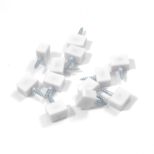 SCREW-IN SHELF SUPPORT / WHITE