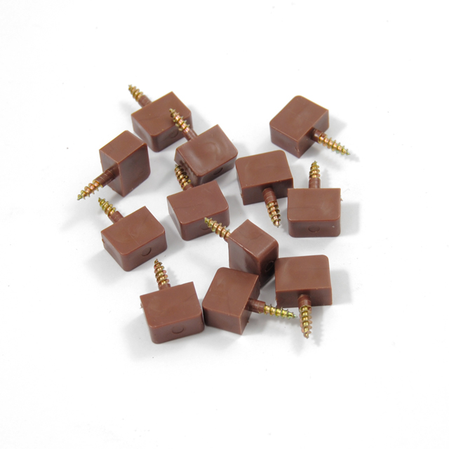 SCREW-IN SHELF SUPPORT / BROWN