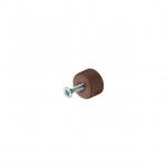 SCREW-IN ROUND SHELF SUPPORT / BROWN