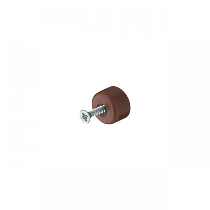SCREW-IN ROUND SHELF SUPPORT / BROWN SHELF SUPPORTS