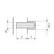 PLUG-IN SHELF SUPPORT WITH PLASTIC COVER / Φ.5 SHELF SUPPORTS