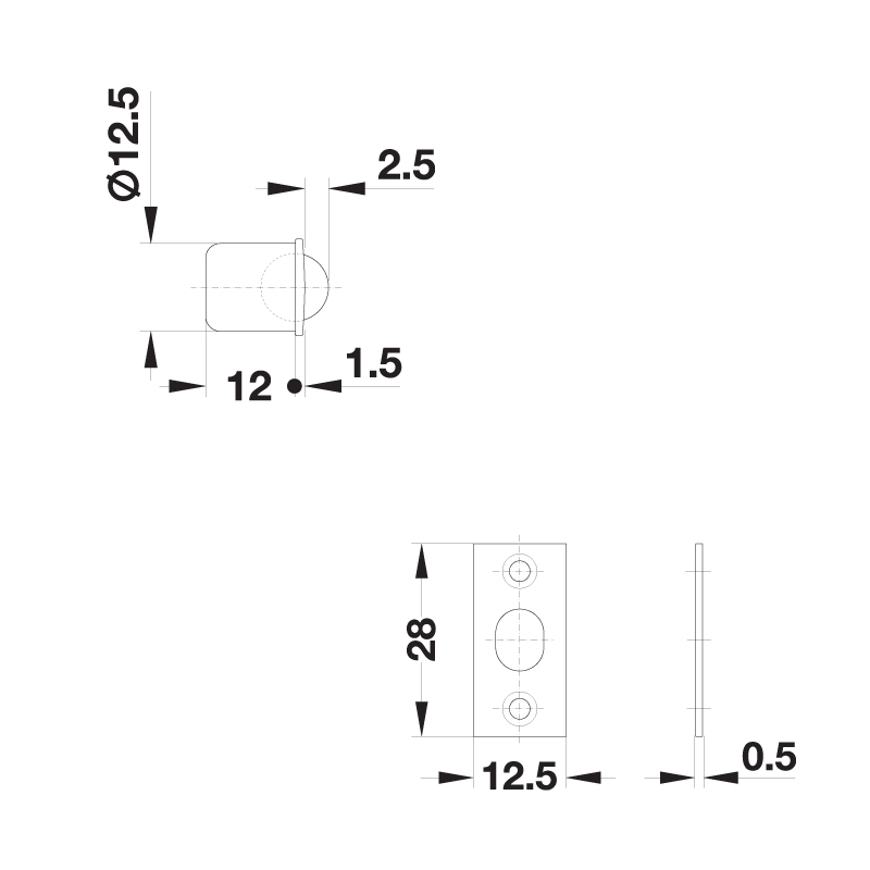 BUILT-IN BALL CATCH