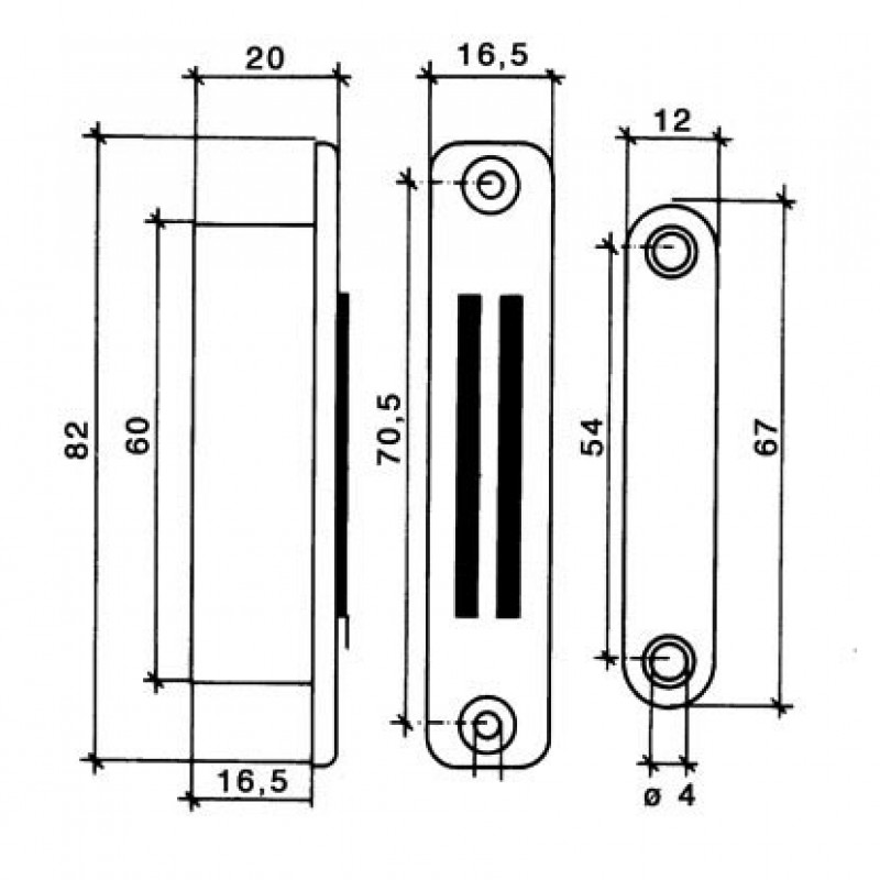 BROWN BUILT-IN MAGNETIC CATCH / 12Kg