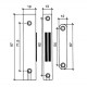 BROWN CORNER BUILT-IN MAGNETIC CATCH / 12Kg