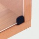 GLASS PIVOT HINGE 20mm / MAT NICKEL