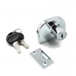 GLASS DOOR LOCK / WITHOUT HOLE / 2 LEAF DOOR