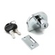 GLASS DOOR LOCK / WITHOUT HOLE / 2 LEAF DOOR GLASS HINGED CLIP-ON WITHOUT HOLE IN THE GLASS