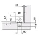 GLASS PIVOT HINGE 20mm / MAT BLACK