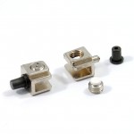 GLASS PIVOT HINGE 20mm / MAT NICKEL
