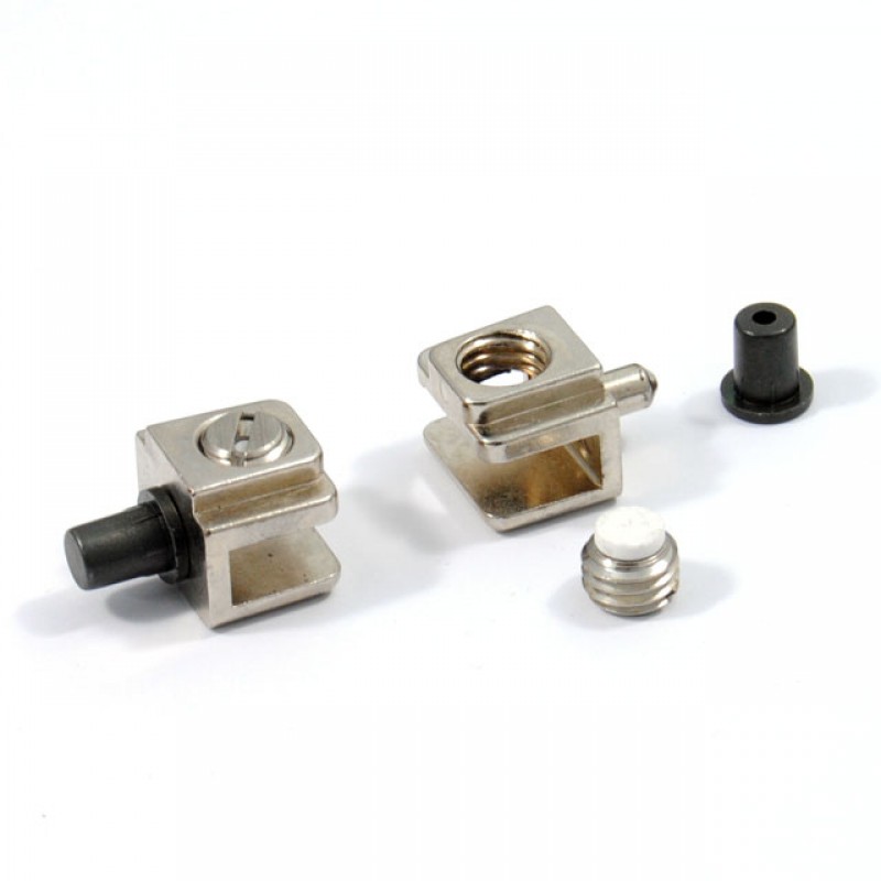 GLASS PIVOT HINGE 20mm / MAT NICKEL