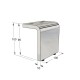 SOFA LEG 310 H.10 / CHROME 