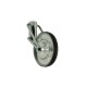 CASTER WHEEL CL PLEXIGLASS D.80 / RUBBER