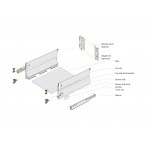 METAL BOX SOFT CLOSING DRAWER - HEIGHT 20