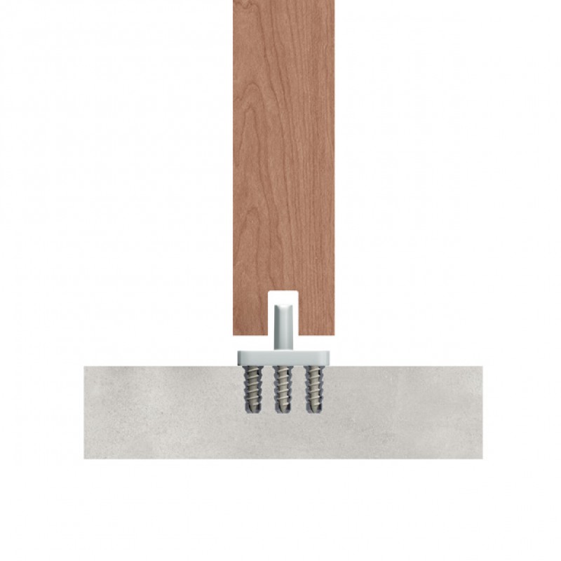BOTTOM GUIDE M.149 / WHITE SLIDING DOORS SOFT CLOSING m.149 / 120kg