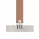 BOTTOM GUIDE M.149 / WHITE SLIDING DOORS SOFT CLOSING m.149 / 120kg