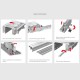 SOFT CLOSING SLIDING SYSTEM FOR 3 DOORS SLIDING SYSTEM m.213 - 80kg
