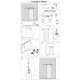 D.25 STAINLESS STEEL MODERN GLASS DOOR RAIL 200cm  BARN DOOR AND HARDWARE