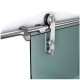 D.25 STAINLESS STEEL MODERN GLASS DOOR RAIL 200cm  BARN DOOR AND HARDWARE