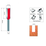 DOUBLE FLUTE STRAIGHT BIT TYPE A D.8 / 14mm