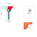 TOP BEARING OGEE AND COVE MOULDING BIT D.8 / 39.5x11.5mm