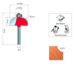 COVE AND BEAD BIT D.8 / 19.05x14mm