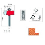RABBETING BITS WITH 7 BEARING SET D.8 / 34.92x12.7mm