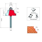 TOP BEARING FILLET OGEE GROVE BIT D.8 / 27x13,3mm