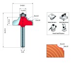 OGEE FILLET D.8 / 38.1x16.2mm