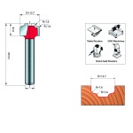 TOP BEARING FILLET OGEE GROVE BIT D.8 / 12.7x8mm