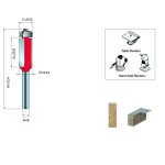 FLUSH TRIM BITS CHUCK D.8 / 9.53x25.8mm