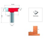 DRAWER LOCK BITS D.12/ 50,5x13mm