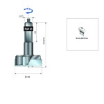 CARBIDE BORING BITS FOR HINGES D. 35