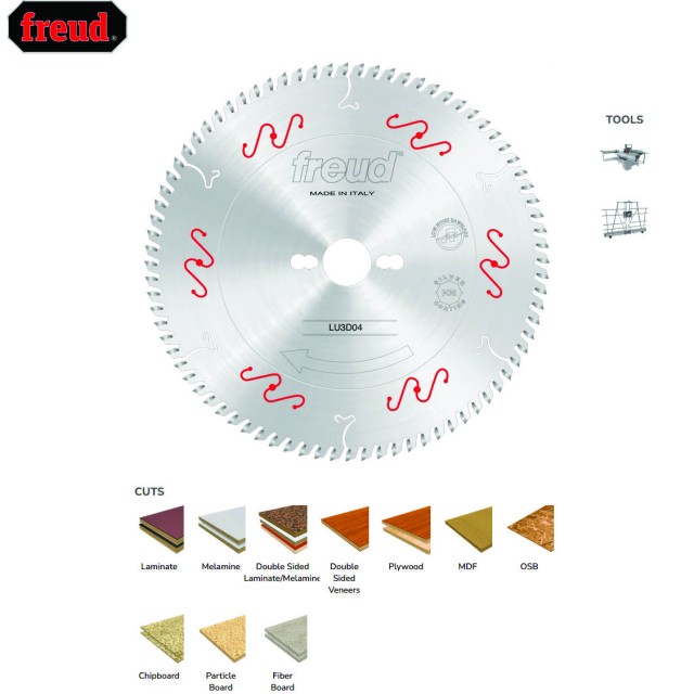 UNIVERSAL FREUD LAMINATE BLADE LU3D 0400 / 250x3.2x30 x Z80 