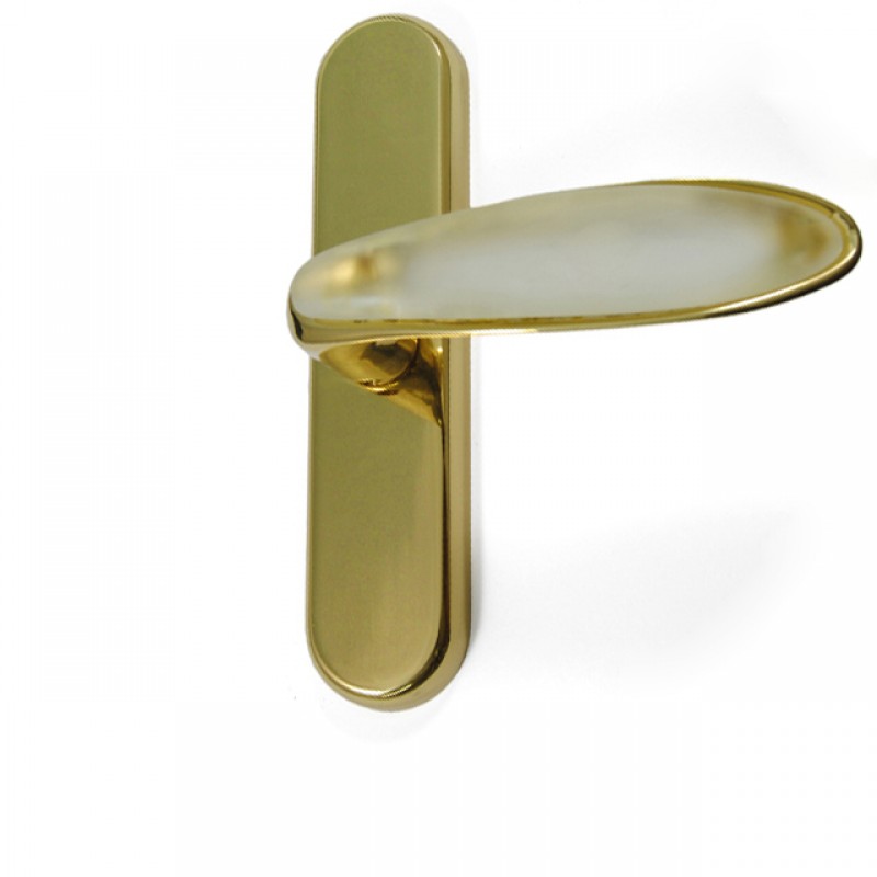 WINDOW HANDLE DIVA WITH MURANO / GOLD  WINDOW HANDLES