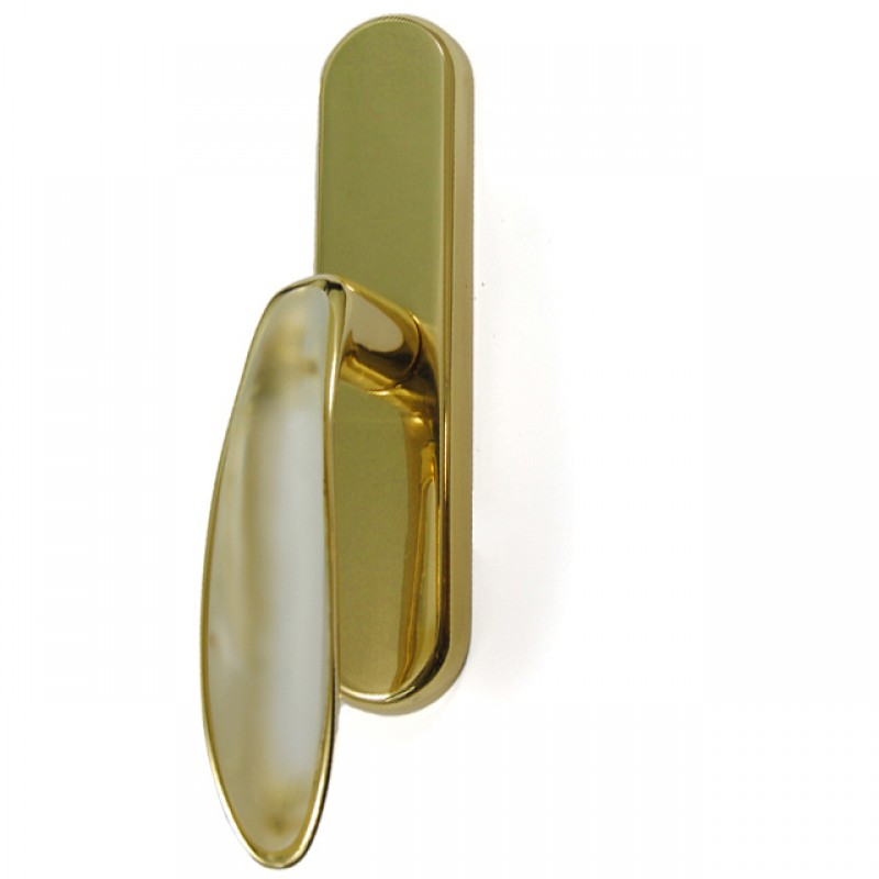 WINDOW HANDLE DIVA WITH MURANO / GOLD  WINDOW HANDLES